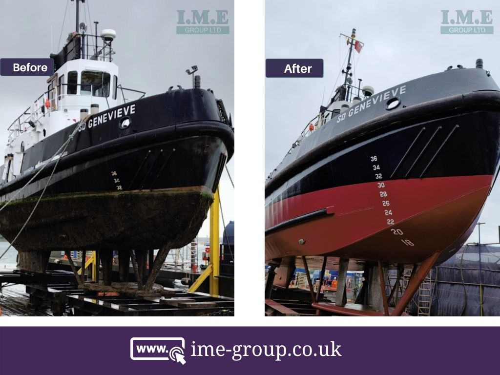 Marine Electrical and Engineering by the IME Group - SD Genevieve - Before and After Images