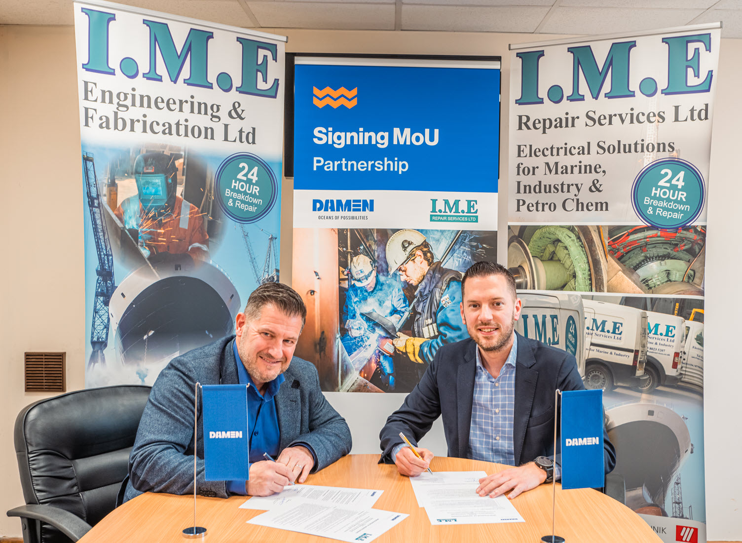 IME Repair Services - Signing of MOU with Damen